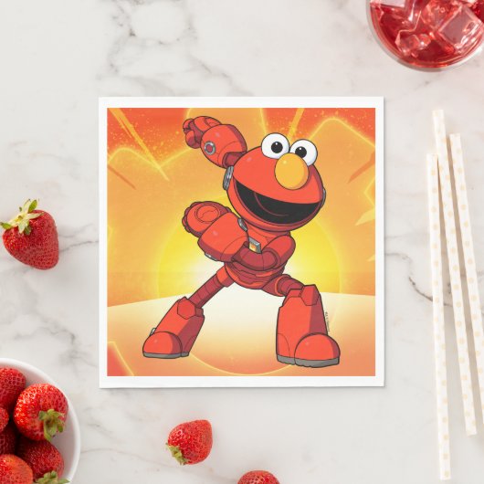 Serviette En Papier Rue Sésame | Mécaniciens Elmo (En situation)