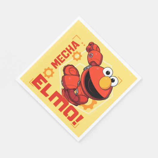 Serviette En Papier Rue Sésame | Mécaniciens Elmo Design (Coin)