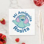 Serviette En Papier Rue Sésame | Mi Amiguita Rosita (En situation)