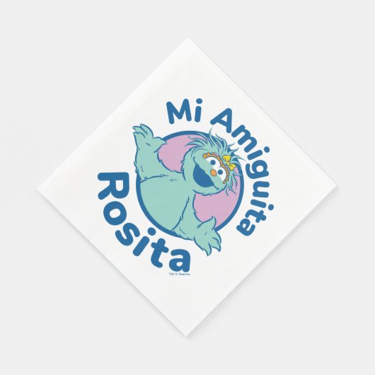 Serviette En Papier Rue Sésame | Mi Amiguita Rosita (Coin)