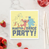 Serviette En Papier Rue Sésame | Monster Dance Party (En situation)