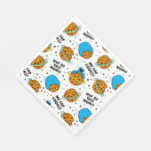 Serviette En Papier Rue Sésame | Monstre de cookies hors de ce monde (Coin)