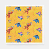 Serviette En Papier Rue Sésame | Motif des constructeurs mécaniques (Devant)