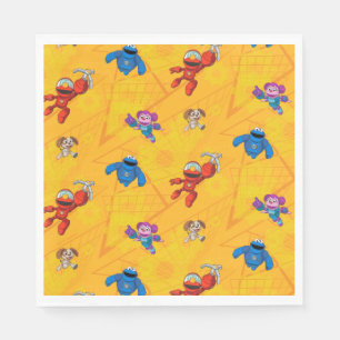 Serviette En Papier Rue Sésame   Motif des constructeurs mécaniques