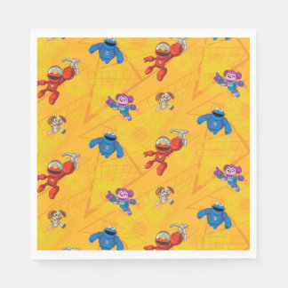 Serviette En Papier Rue Sésame | Motif des constructeurs mécaniques