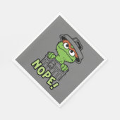 Serviette En Papier Rue Sésame | Oscar le Grouch Nope! (Coin)