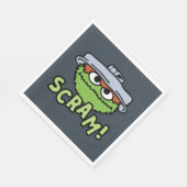 Serviette En Papier Rue Sésame | Oscar the Grouch Scram! (Coin)