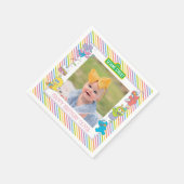 Serviette En Papier Rue Sésame | Premier anniversaire du bébé (Coin)