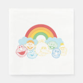 Serviette En Papier Rue Sésame | Rainbow Graphic (Devant)