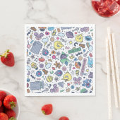 Serviette En Papier Rue Sésame | Sesame Pals DoodMotif (En situation)
