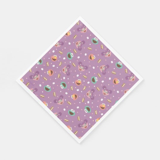 Serviette En Papier Rue Sésame | S'mores Motif (Coin)