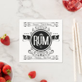 Serviette En Papier Rum Cocktail Napkin (En situation)