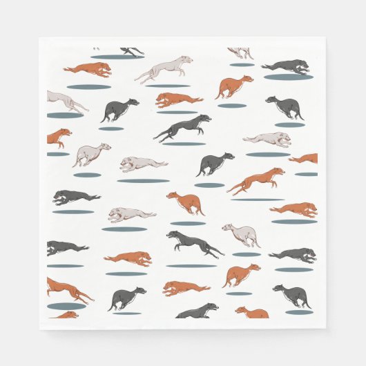 SERVIETTE EN PAPIER RUNNY GRAY HOUND 12000 TRANS (Devant)