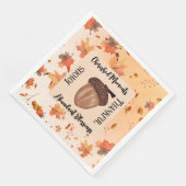 Serviette En Papier Russe Automne Saison Thématique Baby shower (Coin)
