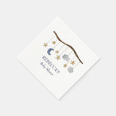 Serviette En Papier Russe Baby shower nuit Sky Mobile (Coin)