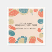 Serviette En Papier Russe Convivial Ménage BBQ Thanksgiving (Devant)