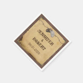 Serviette En Papier Russe Country Cowboy Casquette Mariage Napkin (Coin)