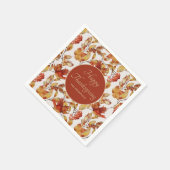 Serviette En Papier Russe d'automne quitte Thanksgiving Napkins (Coin)