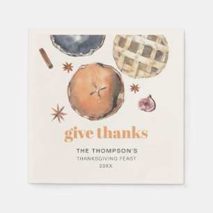 Serviette En Papier Russe Donner Merci Thanksgiving Diner Papier