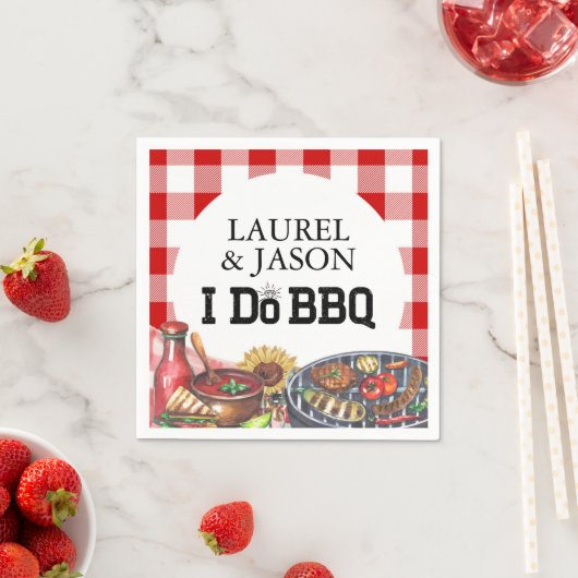 Serviette En Papier Russe I Do BBQ Sunflower Engagement Party (En situation)