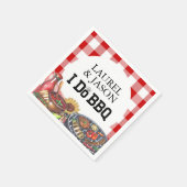 Serviette En Papier Russe I Do BBQ Sunflower Engagement Party (Coin)