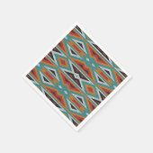 Serviette En Papier Russe Tribe Mosaic Amérindien Motif (Coin)