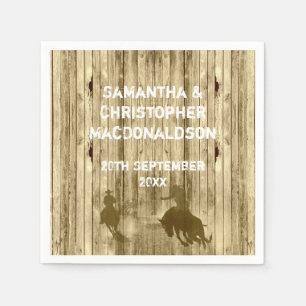 Serviette En Papier Russe western cowboy wild west thème mariage
