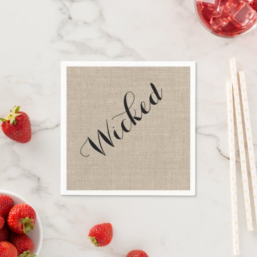 Serviette En Papier Russe Wicked Halloween Napkin (En situation)