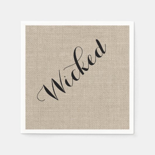 Serviette En Papier Russe Wicked Halloween Napkin (Devant)