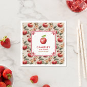 Serviette En Papier Rustic Apple Baby Shower Paper Napkins (En situation)