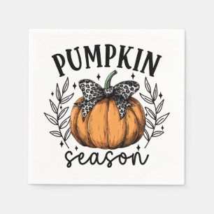 Serviette En Papier Rustic Automne Citrouille