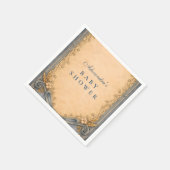 Serviette En Papier Rustic Blue Jeans Baby Shower (Coin)