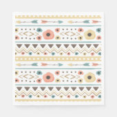 Serviette En Papier Rustic Boho Baby Shower  (Devant)