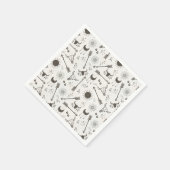 Serviette En Papier Rustic Boho Motif ID1109 (Coin)