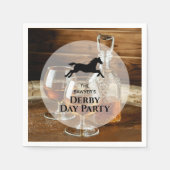 Serviette En Papier Rustic Bourbon Derby Horse Racing (Devant)