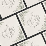 Serviette En Papier Rustic Chic Muted Green New Adventures Paper<br><div class="desc">Cheers to love & new adventures papier design de serviette est parfait pour ajouter une touche personnalisée à votre heure de cocktail. Personnalisez avec vos informations en utilisant les 2lignes de texte fournies.</div>