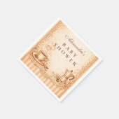 Serviette En Papier Rustic Coffee Baby Shower (Coin)