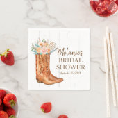Serviette En Papier Rustic Country Boots Bridal Couples Douche Party (En situation)