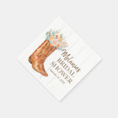 Serviette En Papier Rustic Country Boots Bridal Couples Douche Party (Coin)