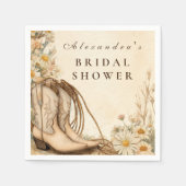 Serviette En Papier Rustic Cowgirl Daisy Bridal Shower (Devant)