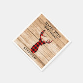 Serviette En Papier Rustic Deer Hunter Thème 30e fête d'anniversaire (Coin)