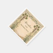 Serviette En Papier Rustic Desert Botanicals Birthday (Coin)