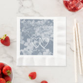 Serviette En Papier Rustic Dogwood Blossom Mariage Handfasting lt. Gry (En situation)