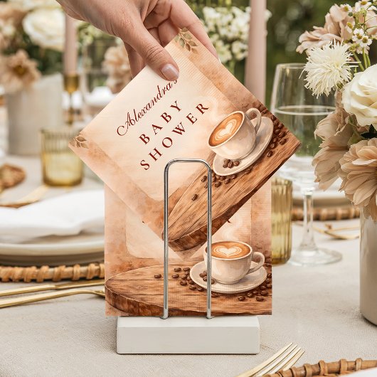 Serviette En Papier Rustic Fall A Baby Is Brewing Baby Shower