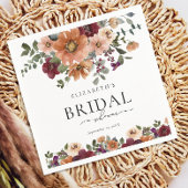 Serviette En Papier Rustic Fall Floral Mariage