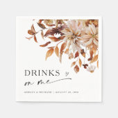 Serviette En Papier Rustic Fall quitte Mariage (Devant)