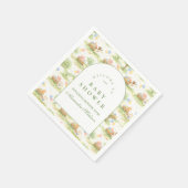 Serviette En Papier Rustic Farm Animals Pastel Baby Shower (Coin)