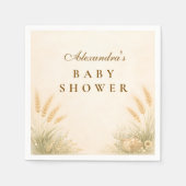 Serviette En Papier Rustic Farm Meadow Baby Shower (Devant)
