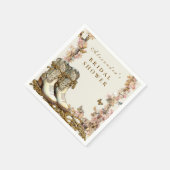 Serviette En Papier Rustic Floral Boots Bridal Shower (Coin)