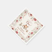 Serviette En Papier Rustic Floral next chapter first  birthday  (Coin)